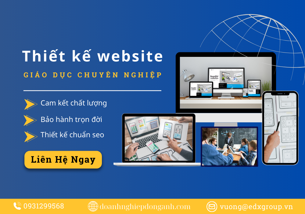 Thiết Kế Website Giáo Dục, trường học chuẩn seo chuyên nghiệp giá rẻ