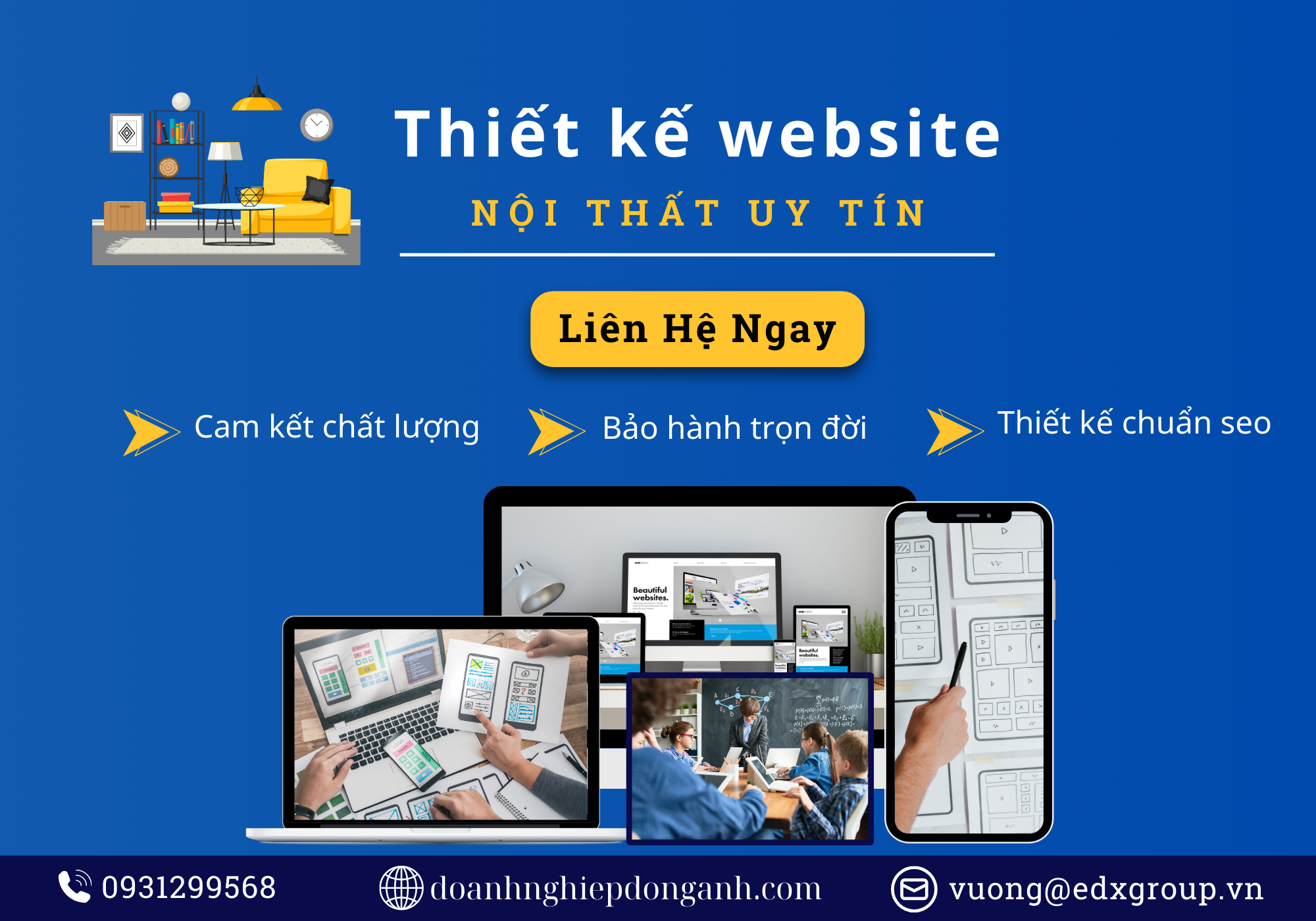 Thiết kế website nội thất online chuyên nghiệp uy tín tại Hà Nội