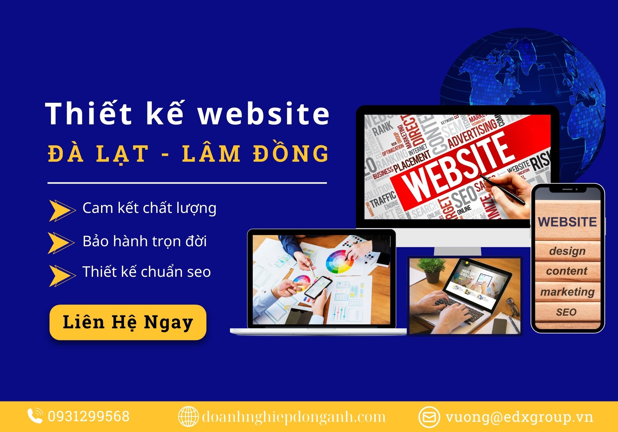 Thiết kế website tại Đà Lạt chuyên nghiệp, giá rẻ