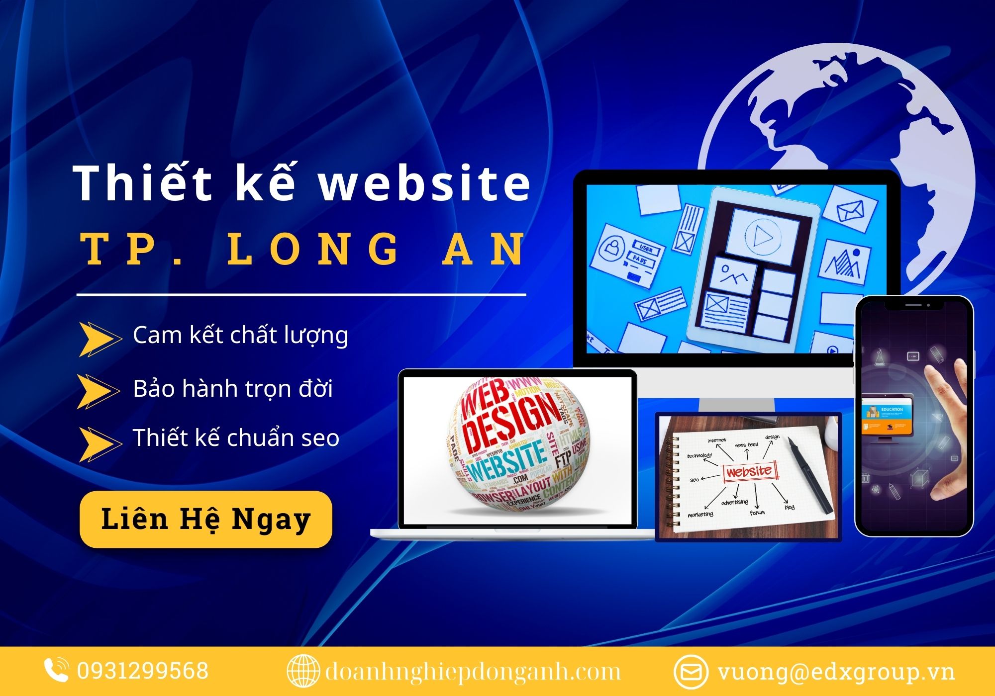 Thiết kế website tại Long An giá rẻ uy tín