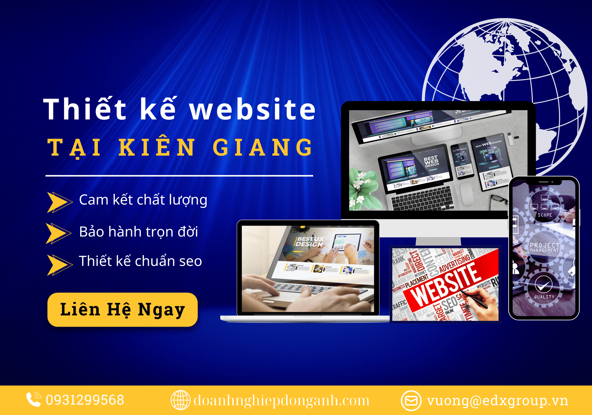 Thiết kế website tại Kiên Giang uy tín giá rẻ