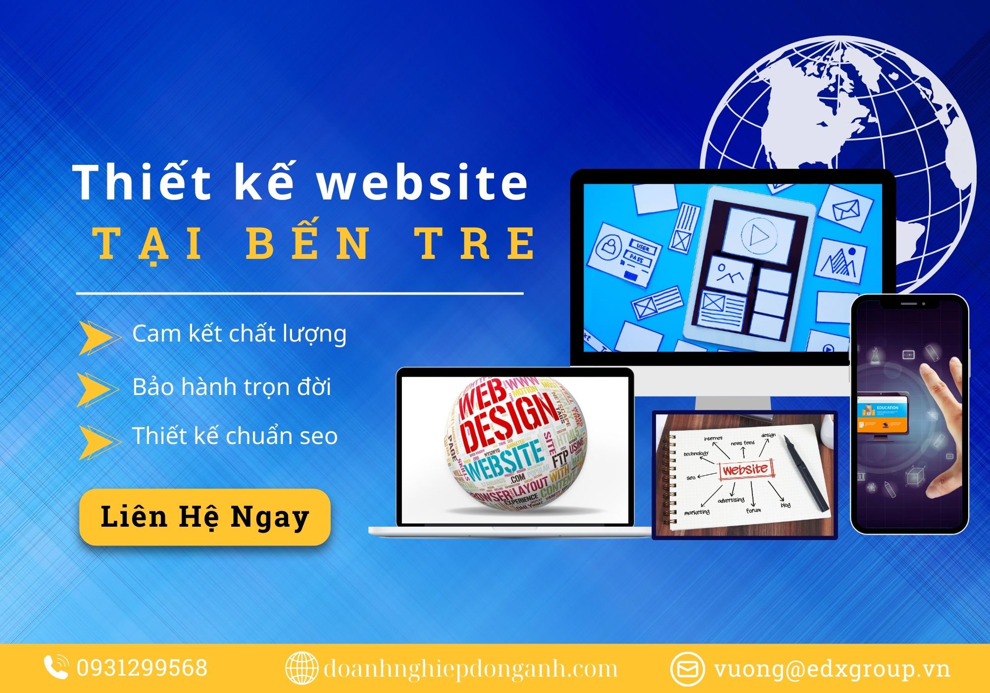 Thiết kế website tại Bến Tre chuyên nghiệp giá rẻ