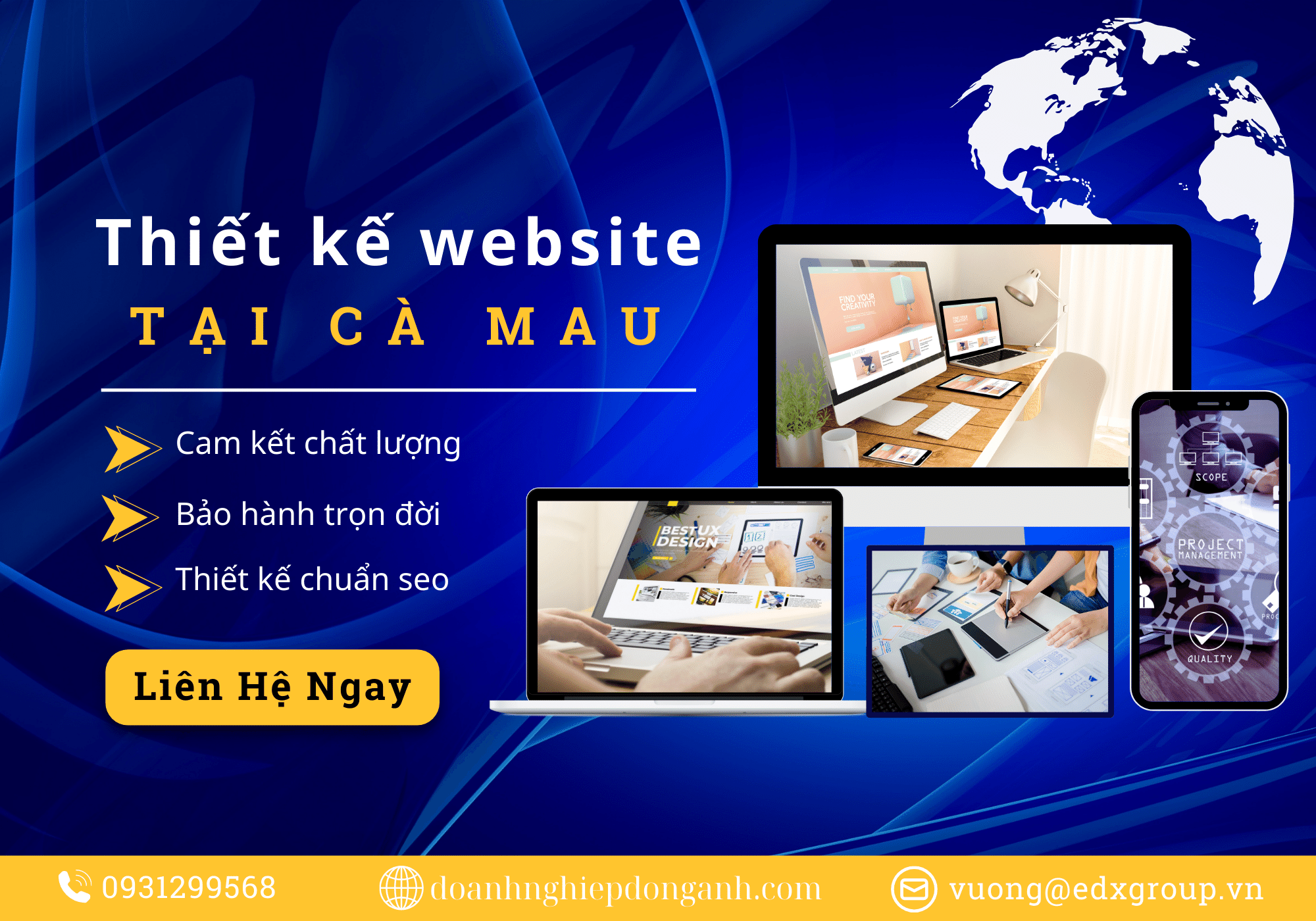 Thiết kế website tại Cà Mau chuyên nghiệp giá rẻ