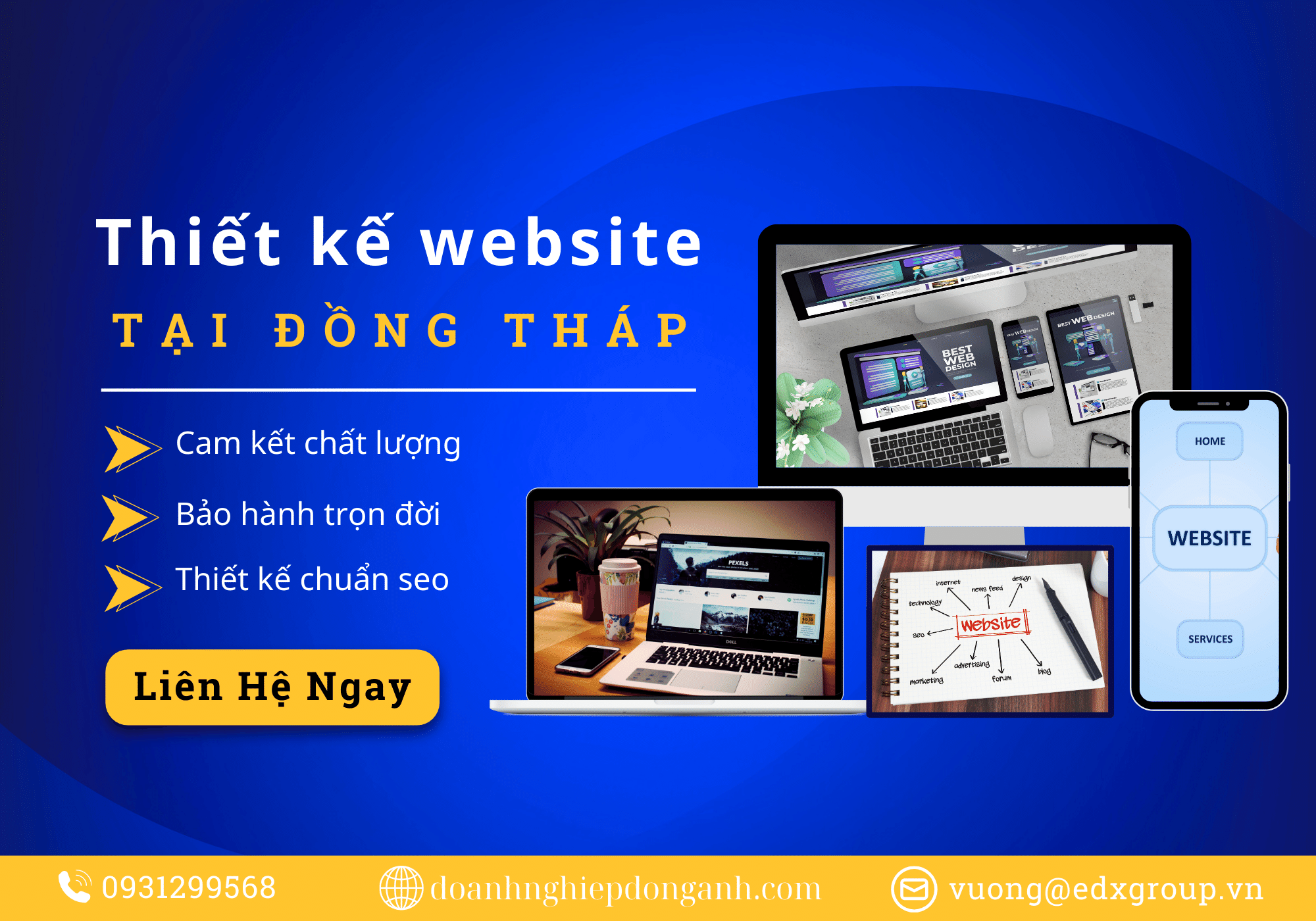 Thiết kế website tại Đồng Tháp giá rẻ chuyên nghiệp