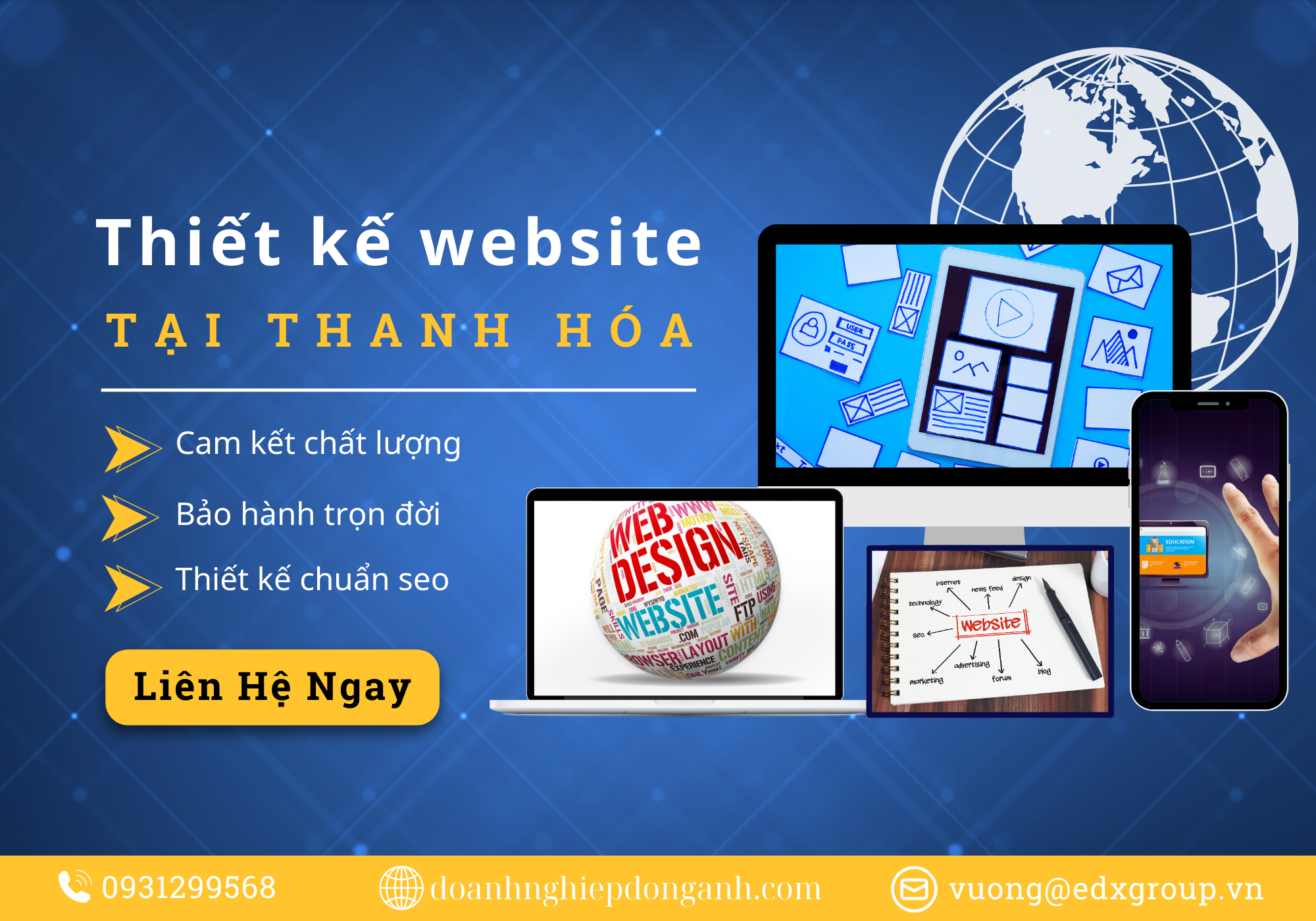 Thiết kế website tại Thanh Hóa chuẩn seo chuyên nghiệp